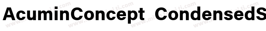 AcuminConcept CondensedSemibold字体转换